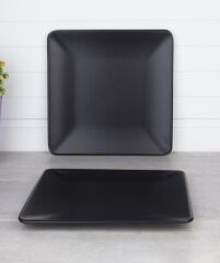 MAT SİYAH SERVİS TABAK