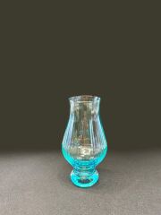 TURKUAZ AYAKLI KRİSTAL CAM TEKLİ KAHVE YANI BARDAK