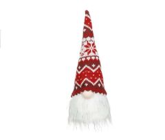 KIRMIZI NOEL LED IŞIKLI CÜCE DEKOR 28CM