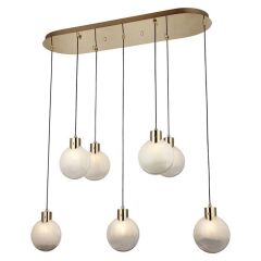 VEKMO ALTIN 7'Lİ SIRALI AVİZE