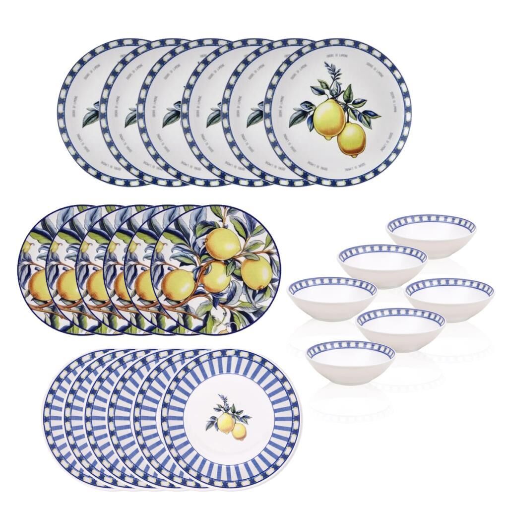 ODORE Dİ LİMONE 6 KİŞİLİK 24 PARÇA YEMEK TAKIMI