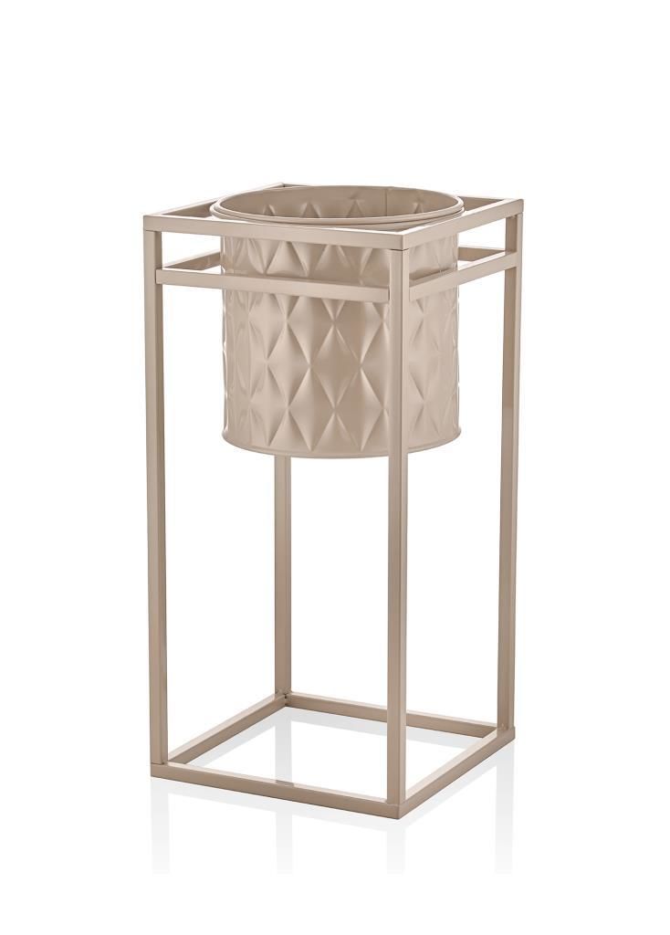 PRİZMA KARAMEL VAZO/SAKSI 60X30X35CM
