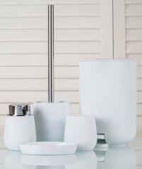 BEYAZ AKRİLİK 5 PARÇA BANYO SETİ