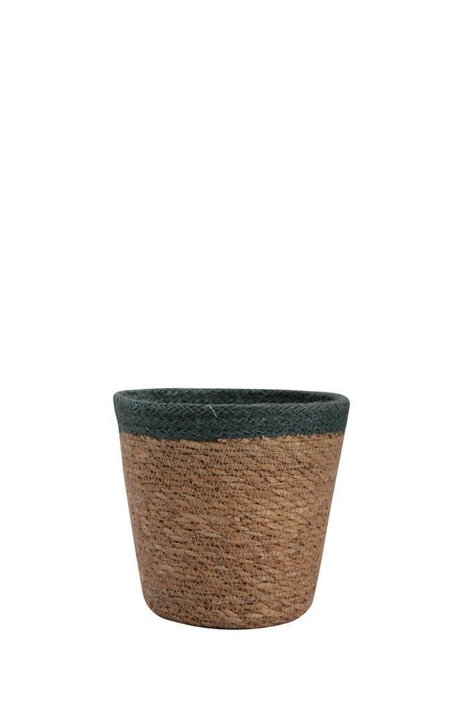 MAVİ HASIR KULPSUZ SEPET 15X15CM