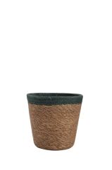 MAVİ HASIR KULPSUZ SEPET 15X15CM