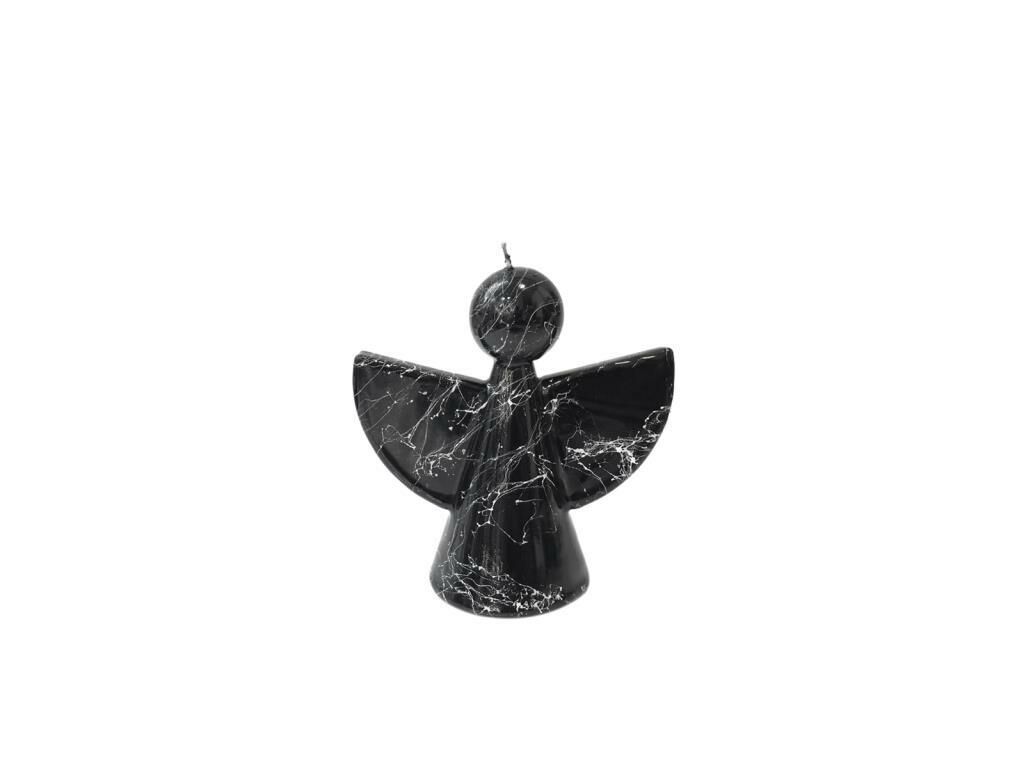 MELEK SİYAH MERMER MUM 11X11CM
