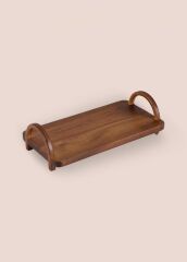 NATURA AKASYA KULPLU TEPSİ 30X16X8CM