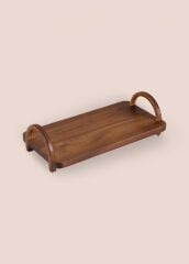 NATURA AKASYA KULPLU TEPSİ 30X16X8CM