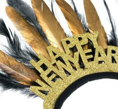 SİYAH ALTIN HAPPY NEW YEAR NOEL TAÇ