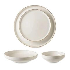 HELEN GOLD 4 KİŞİLİK 16 PARÇA YEMEK TAKIMI