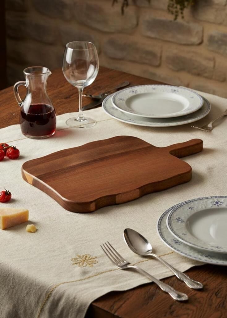 NATURA AKASYA SUNUM/KESME TAHTASI 37X22X2CM