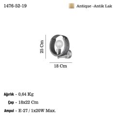 MANYA AHŞAP ESKİTME APLİK