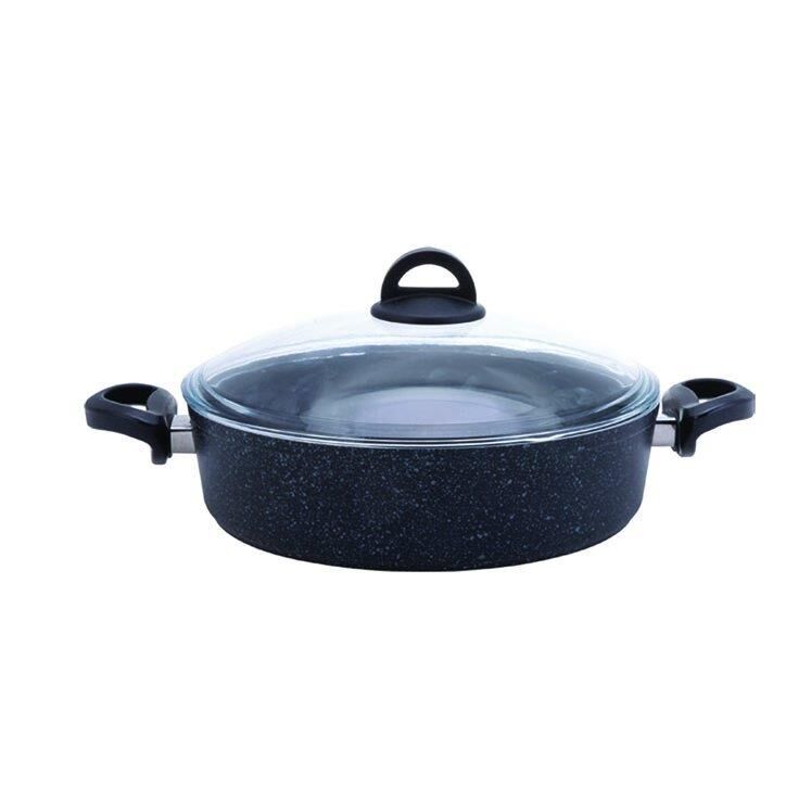 DARK STONE BIO GRANİT SIĞ TENCERE 26CM