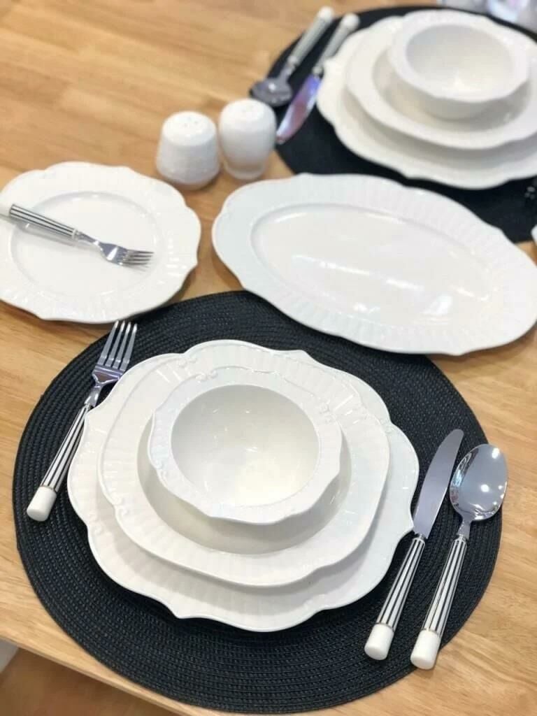 WANELLI MILANO 4 KİŞİLİK 17 PARÇA YEMEK TAKIMI