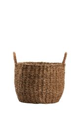 HASIR OVAL KULPLU SEPET 30X35CM