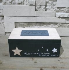 YILDIZLI AHŞAP KUTU