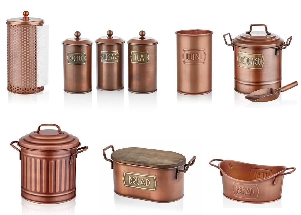 BAKIR GALVENİZ 16 PARÇA MUTFAK SETİ