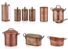 BAKIR GALVENİZ 16 PARÇA MUTFAK SETİ