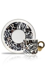 LEOPAR TEKLİ TÜRK KAHVESİ FİNCANI DESEN2