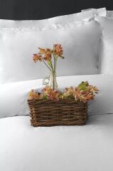 PURE WHİTE 300TC SATEN ÇİFT KİŞİLİK NEVRESİM TAKIMI