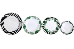 ZEBRA TROPİKAL 6 KİŞİLİK 24 PARÇA YEMEK TAKIMI