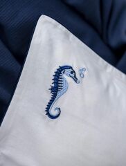 SEA HORSE İNDİGO TEK KİŞİLİK EXCLUSİVE PİKE TAKIMI
