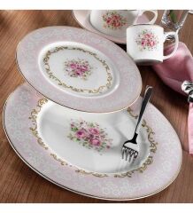 ARYILDIZ 30029 12 KİŞİLİK 84 PARÇA BONE PORSELEN YEMEK TAKIMI