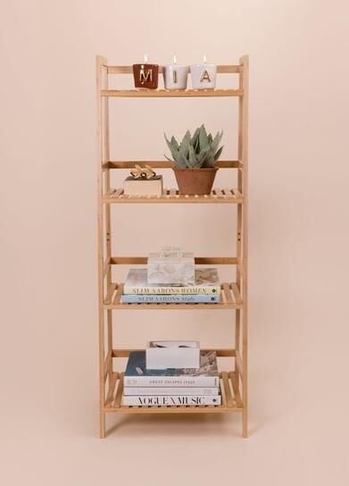 BAMBU 4 KATLI ÇOK AMAÇLI RAF 120X49X32CM