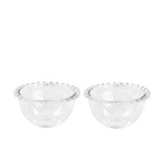 PAPATYA 2'Lİ CAM KASE 14CM