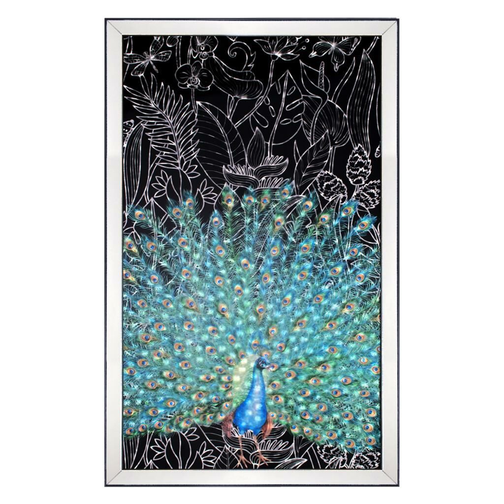 YEŞİL TAVUSKUŞU TABLO 100x150 cm