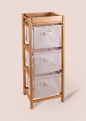 BAMBU BEZ ÇEKMECELİ DÜZENLEYİCİ DOLAP/RAF 90X35X30CM