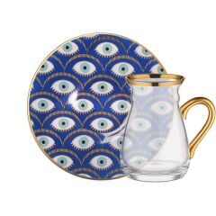 NAZENDE KULPLU 6 KİŞİLİK ÇAY SETİ