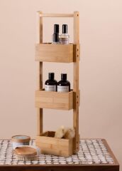 BAMBU 3 KATLI DÜZENLEYİCİ RAF 65X20X13CM