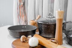 COPPER PLATİN 7 PARÇA TENCERE SETİ