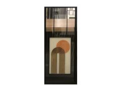 DK5387 SİYAH SOYUT DESEN TABLO 43X103CM