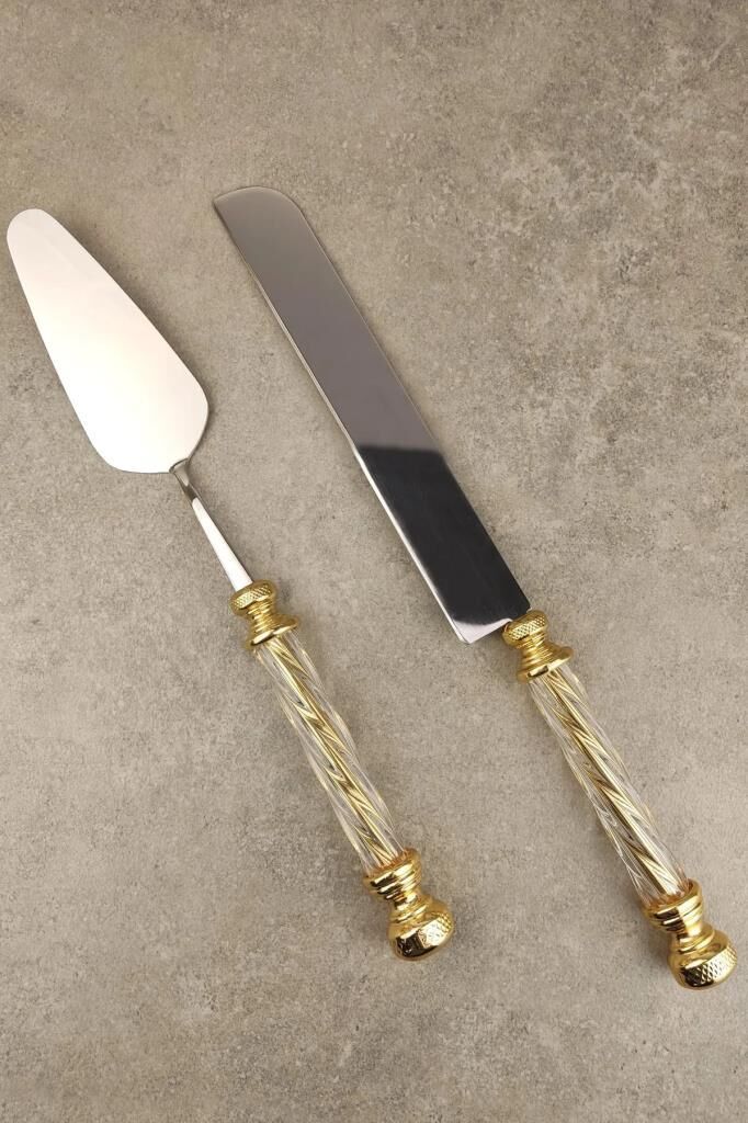 ALTIN CAM 2 PARÇA KEK SERVİS SETİ