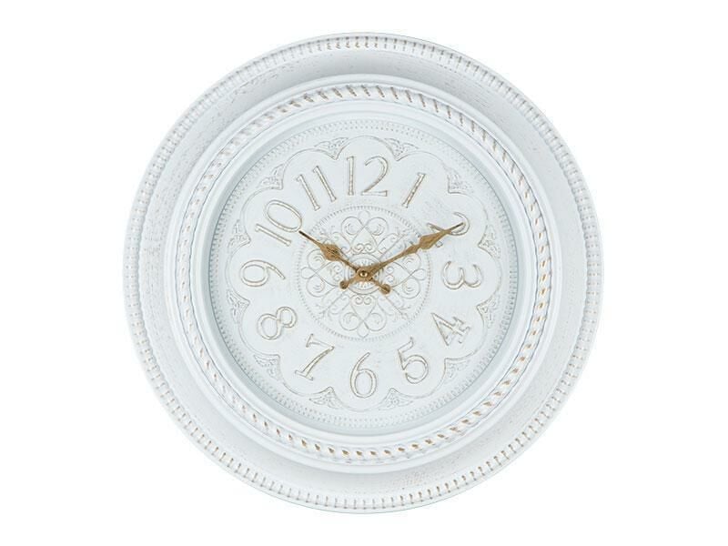 BEYAZ ALTIN DUVAR SAATİ 50CM