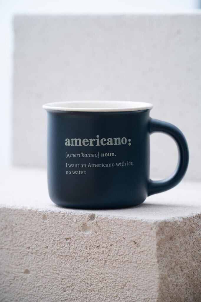 BLUSH LACİVERT TEKLİ KUPA 350ML