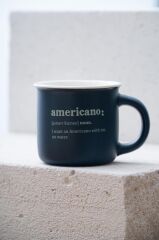 BLUSH LACİVERT TEKLİ KUPA 350ML