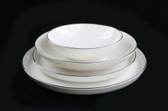 GÜMÜŞ RİM 6 KİŞİLİK 24 PARÇA YEMEK TAKIMI