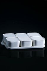 PURE WHİTE PORSELEN 6'LI  KAHVALTILIK