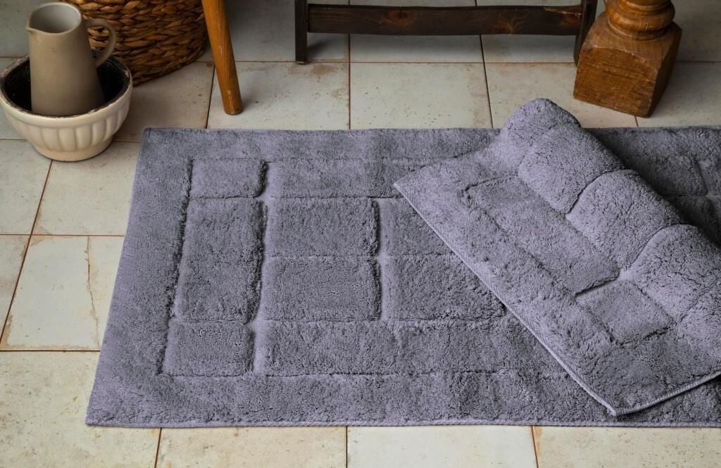 BRICKS ANTRASİT 2 PARÇA BANYO PASPASI