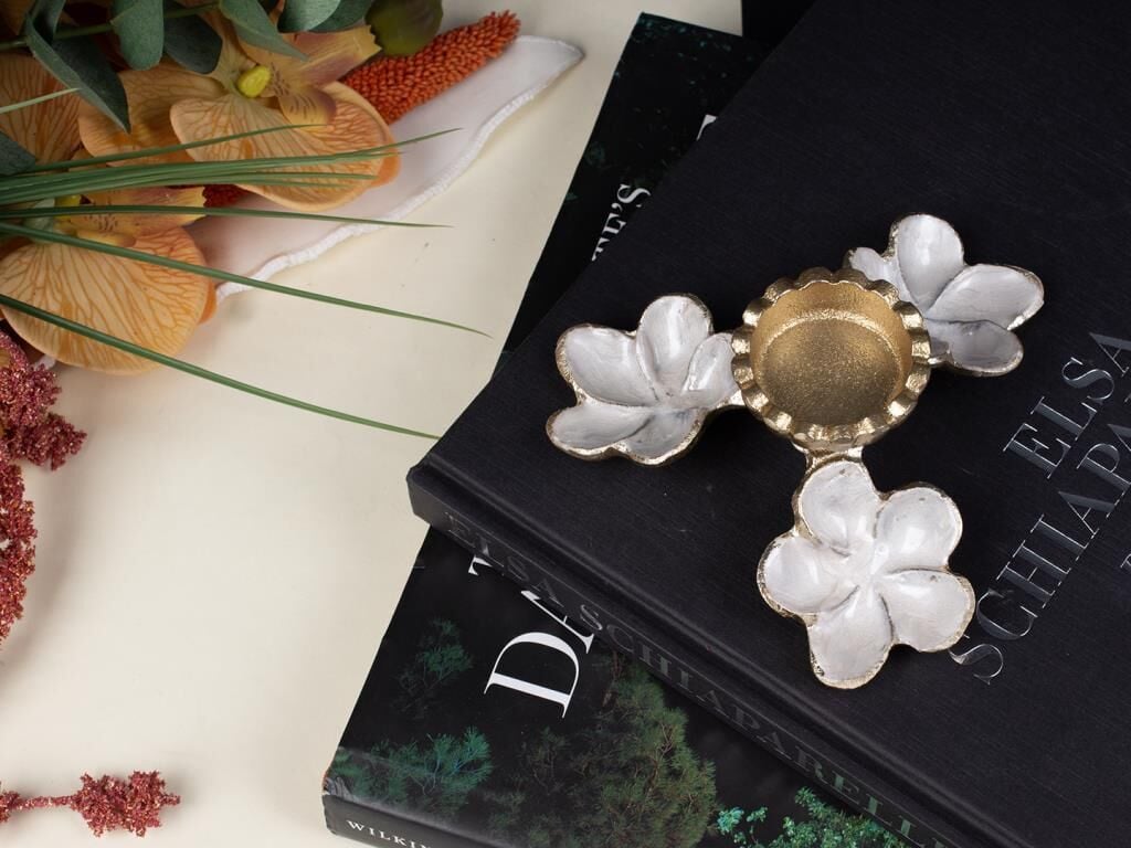 FLORINDO ALTIN SEDEFLİ TLIGHT MUMLUK 14X5CM