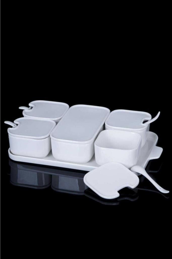 LA PURE PORSELEN 6'LI KAŞIKLI KAHVALTILIK