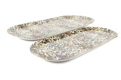 BIANCO 2'Lİ OVAL SERVIS TABAK 20X43 16X34CM