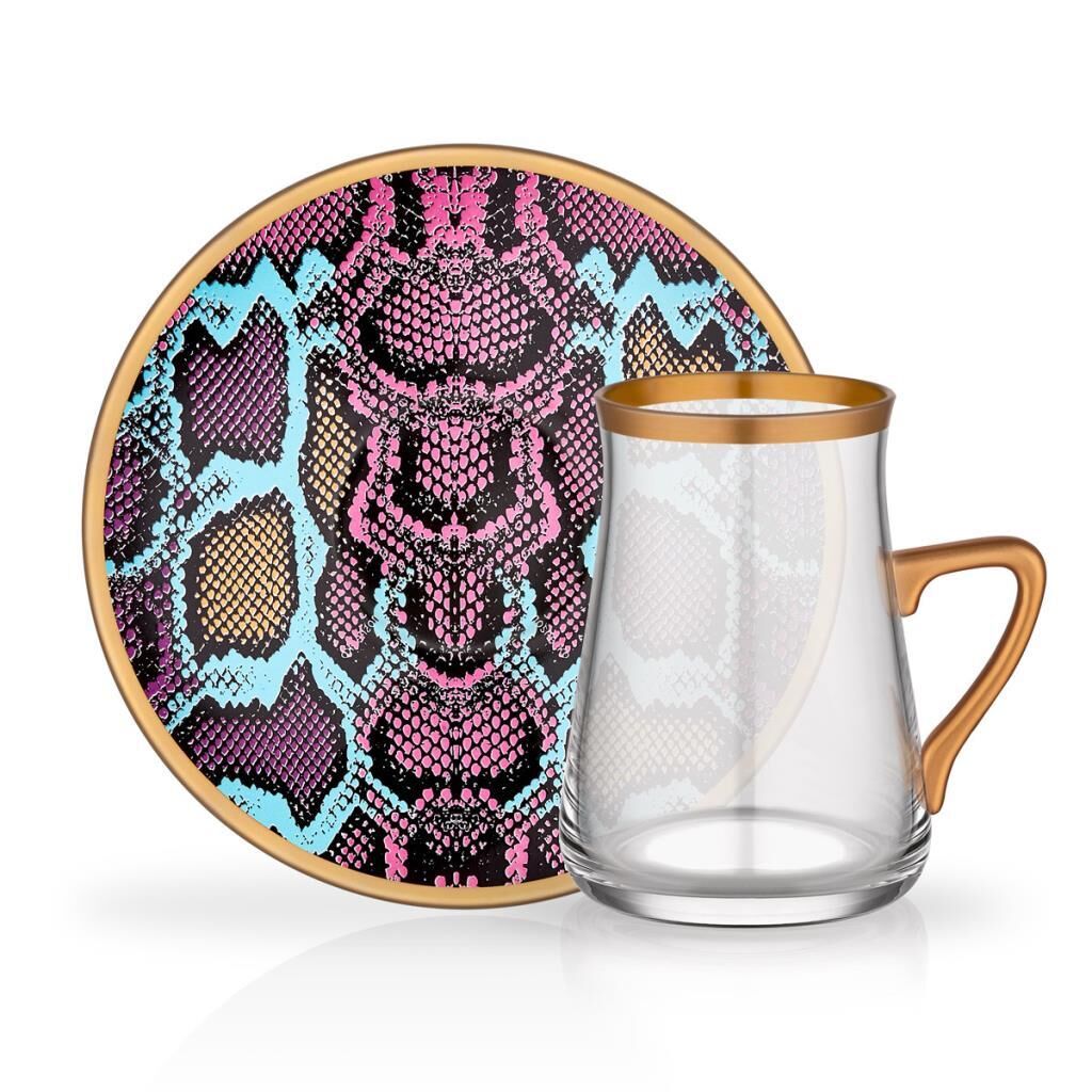 TIANNA KULPLU TEK KİŞİLİK ÇAY SETİ