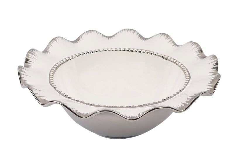 BEYAZ-GÜMÜŞ KASE 29 cm