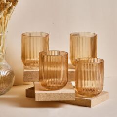 IMOLA AMBER 4'LÜ KISA BARDAK 275ML