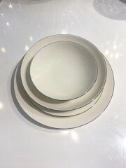 ELEGANT SİYAH 6 KİŞİLİK 24 PARÇA YEMEK TAKIMI