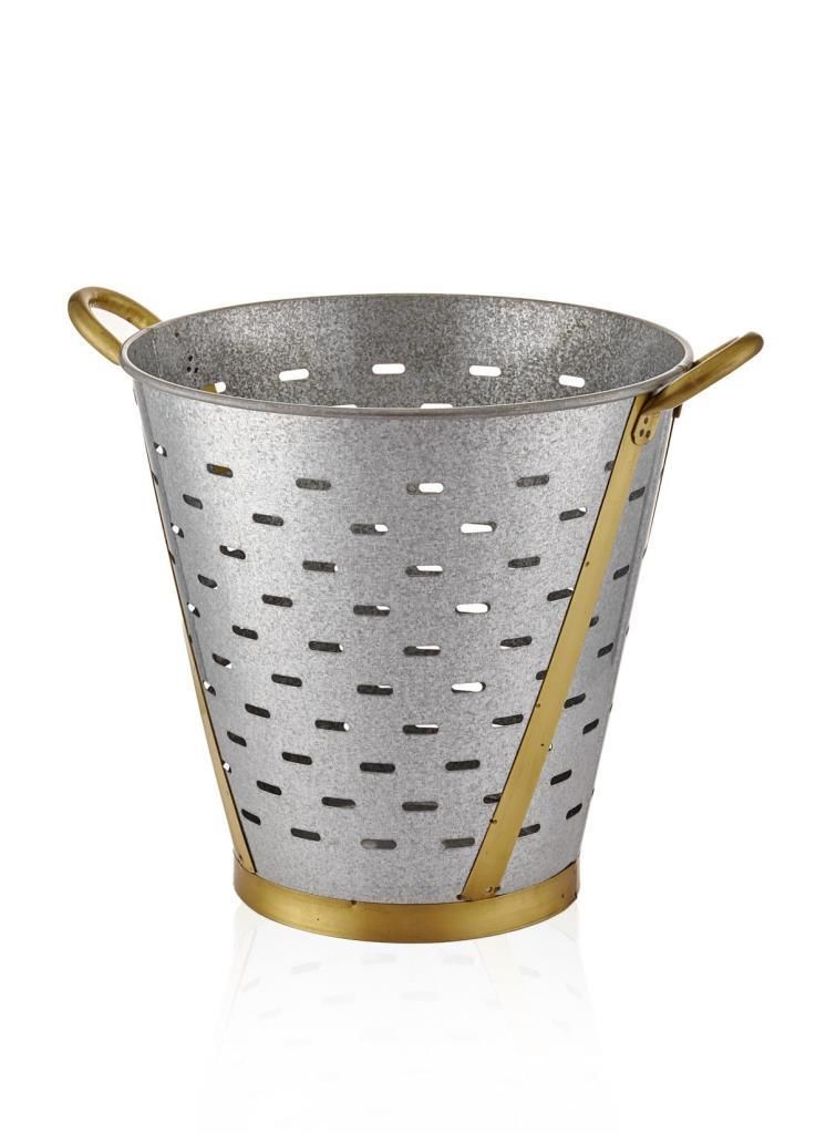 GALVİN KULPLU KOVA/SAKSI 40CM